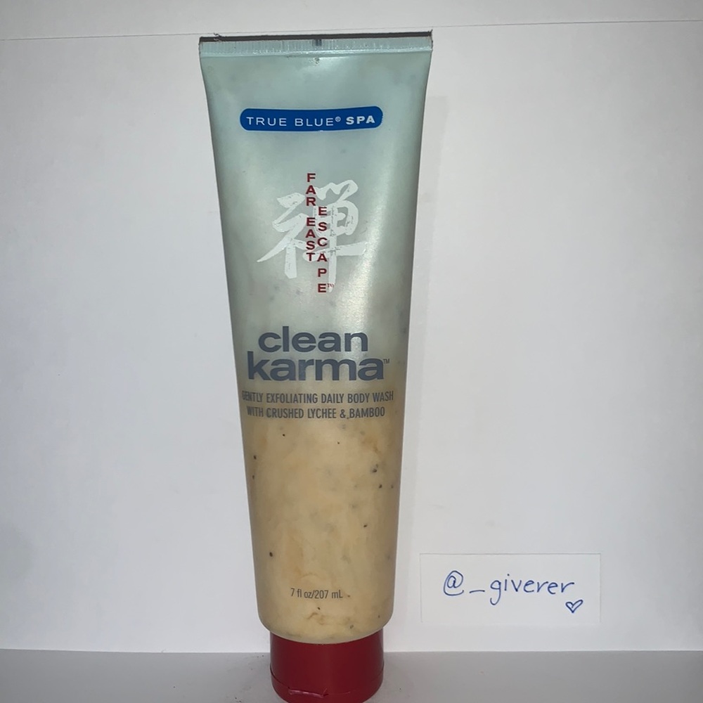 True Blue Spa Clean Karma Lychee Bamboo Exfoliator